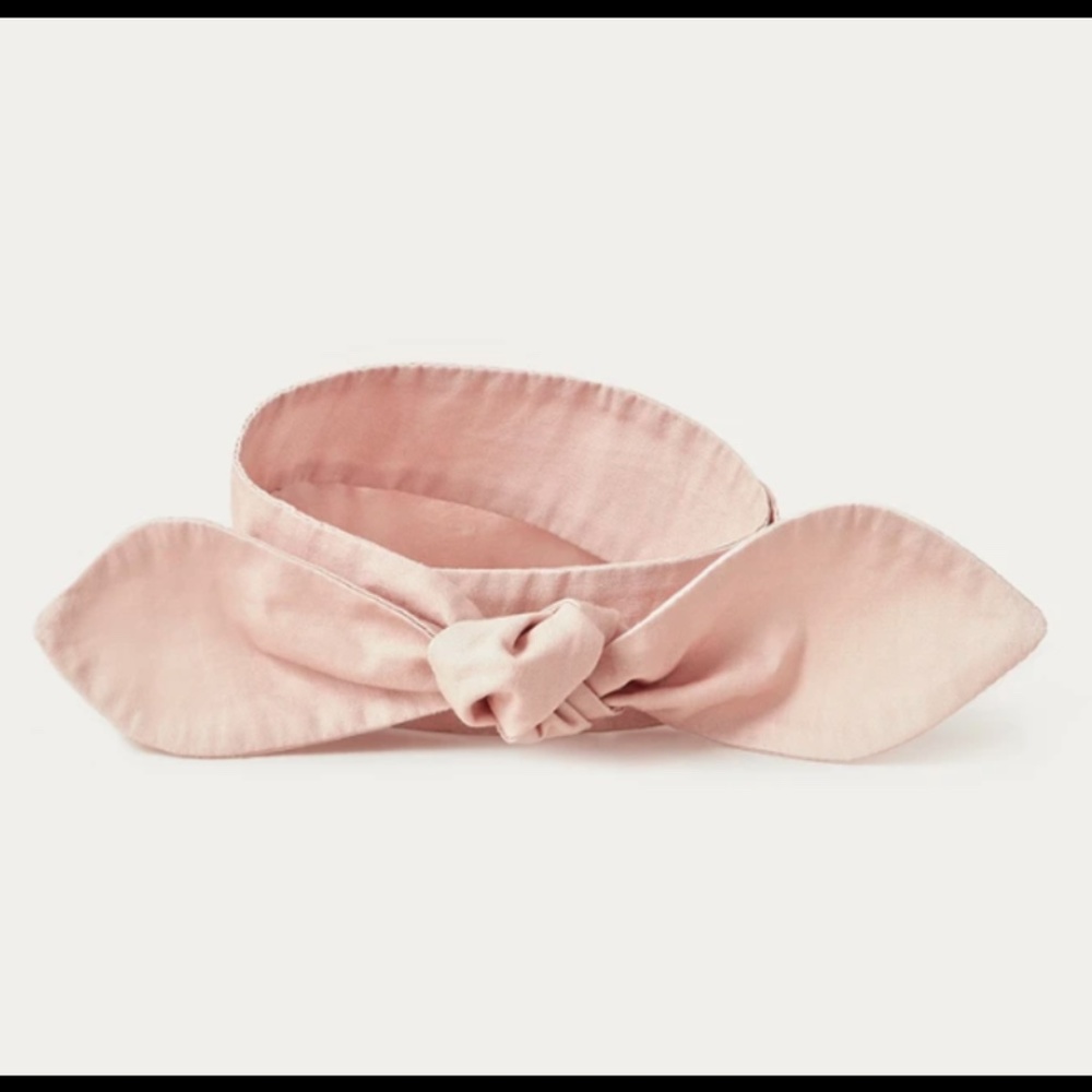 LOEFFLER RANDALL Helena Sash waist Belt Bow Pink Ties